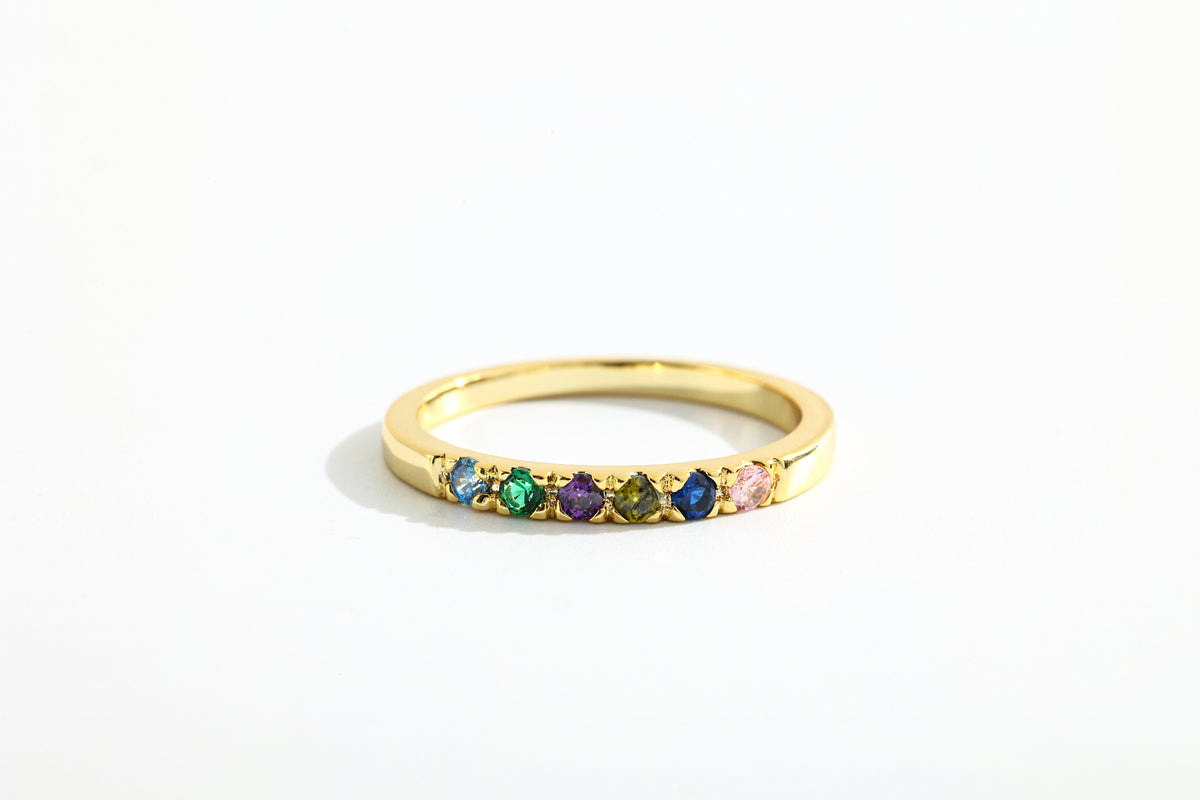 Dainty Stackable Birthstone Ring