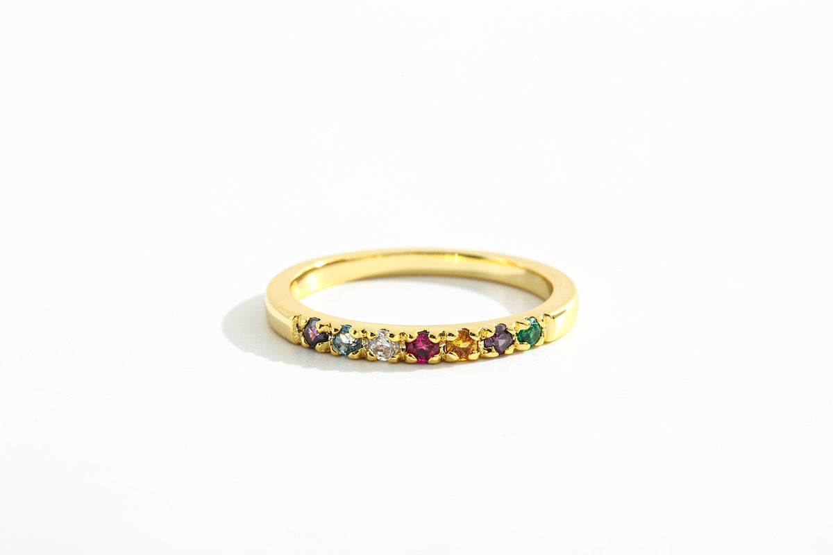 Dainty Stackable Birthstone Ring