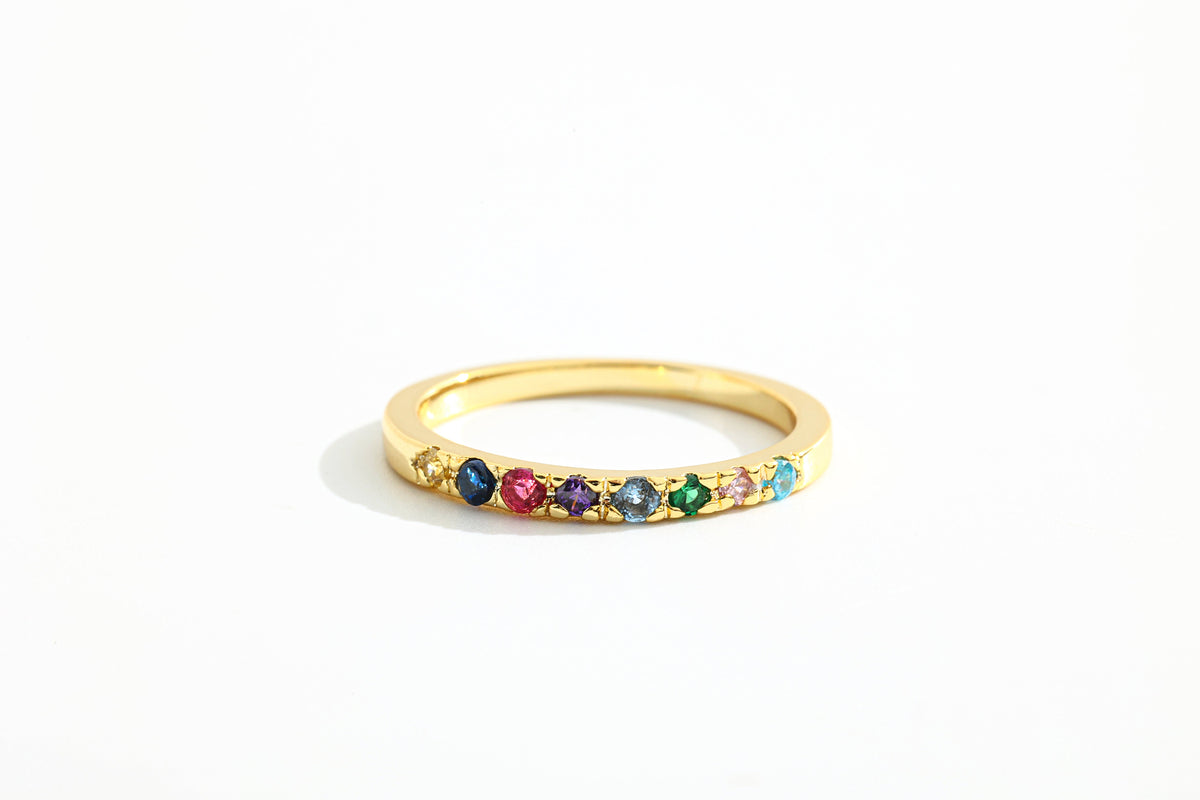 Dainty Stackable Birthstone Ring