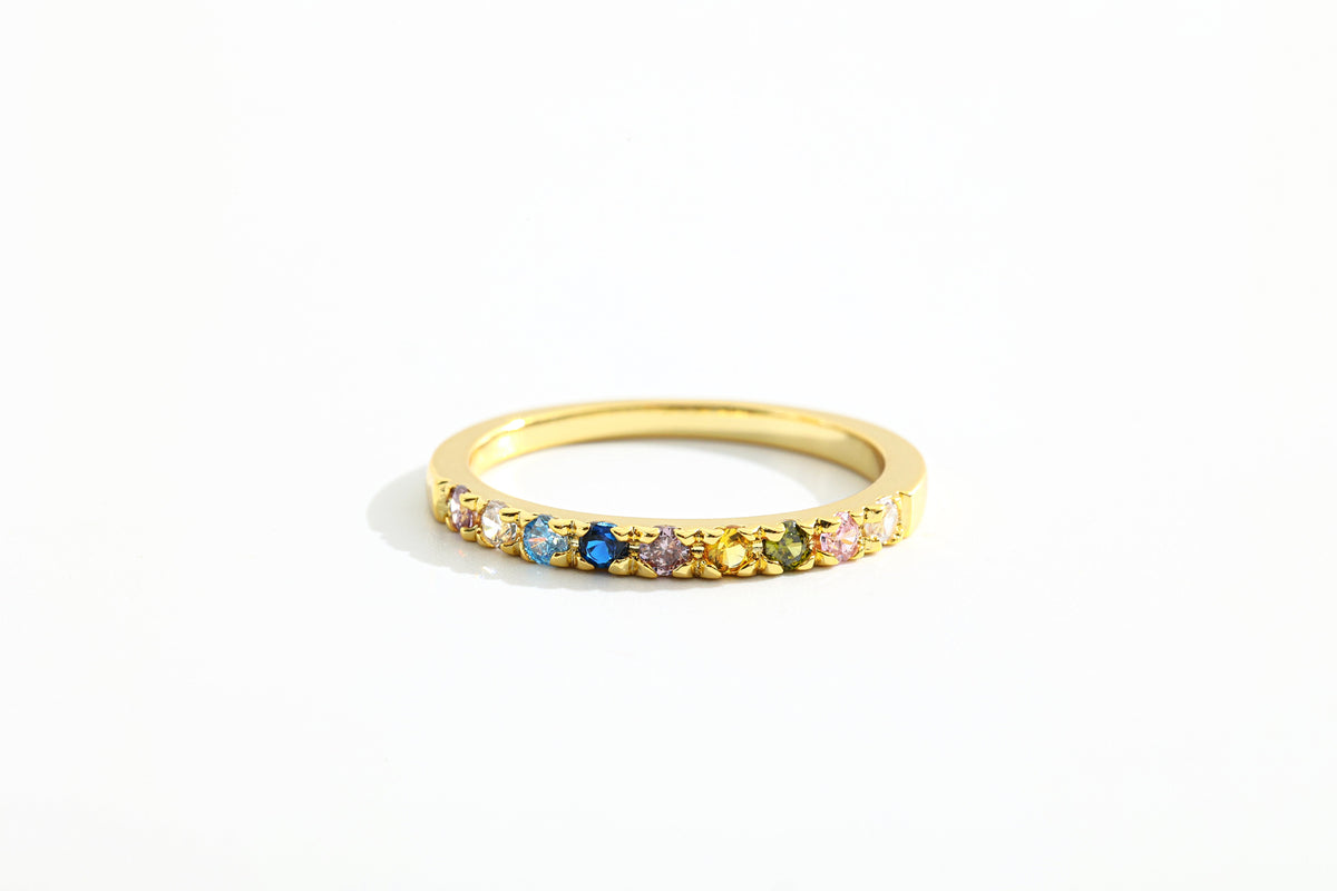 Dainty Stackable Birthstone Ring