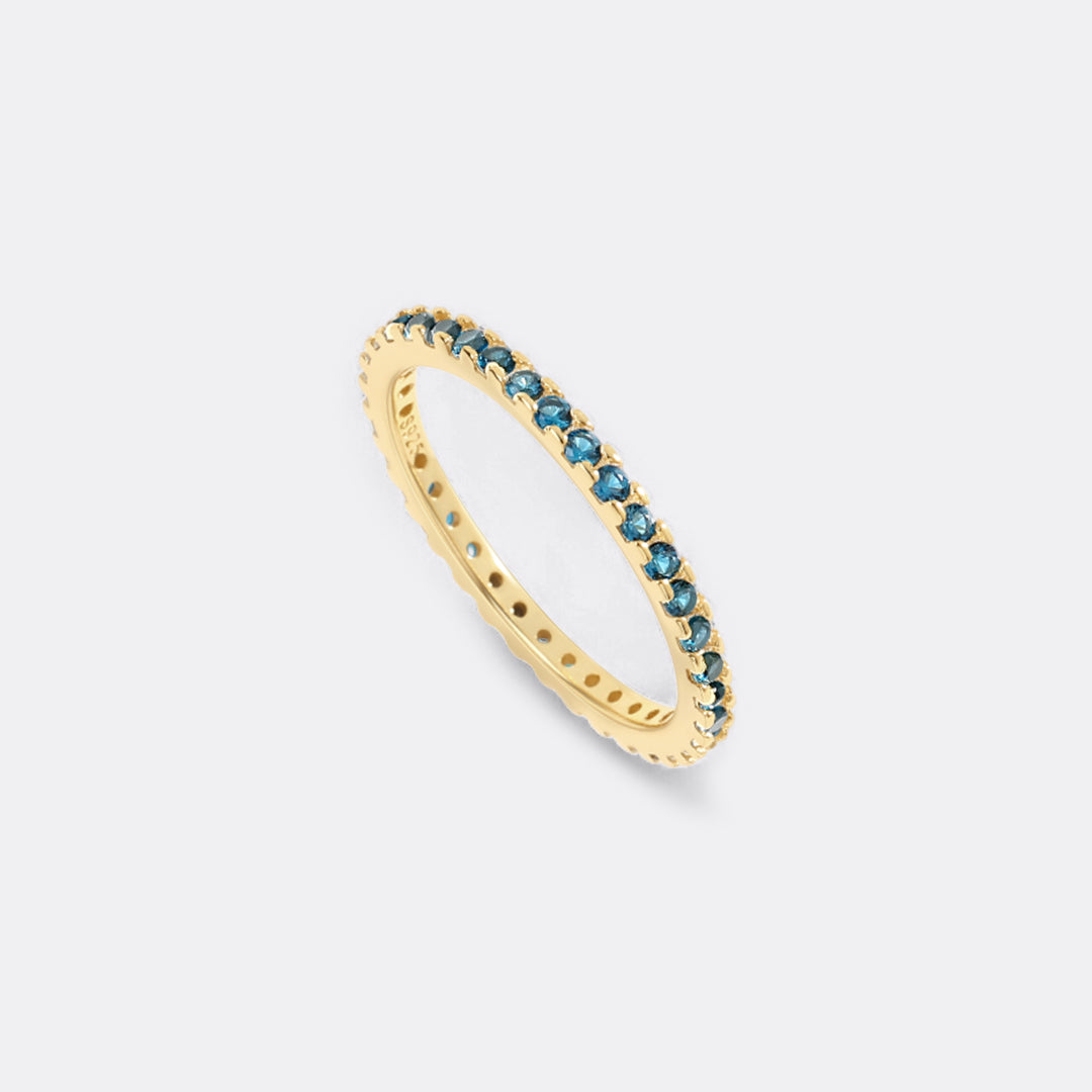 December Birthstone Eternity Stacking Ring