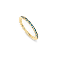 December Birthstone Eternity Stacking Ring