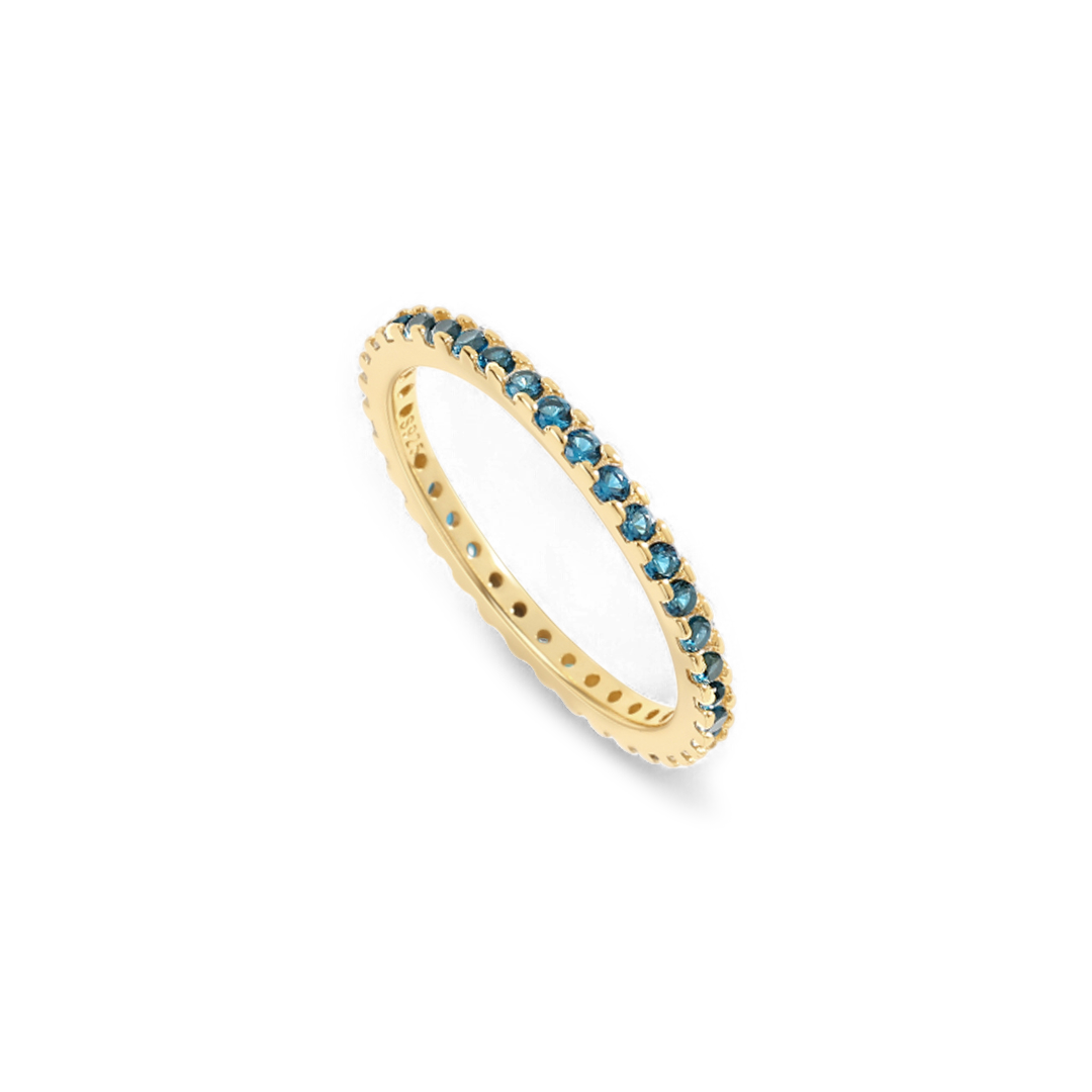 December Birthstone Eternity Stacking Ring