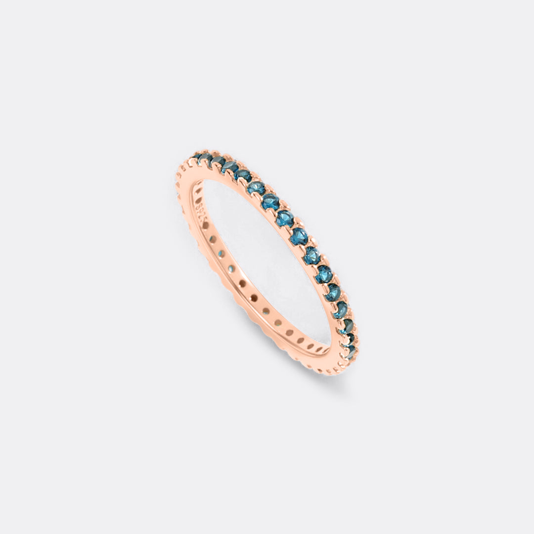 December Birthstone Eternity Stacking Ring