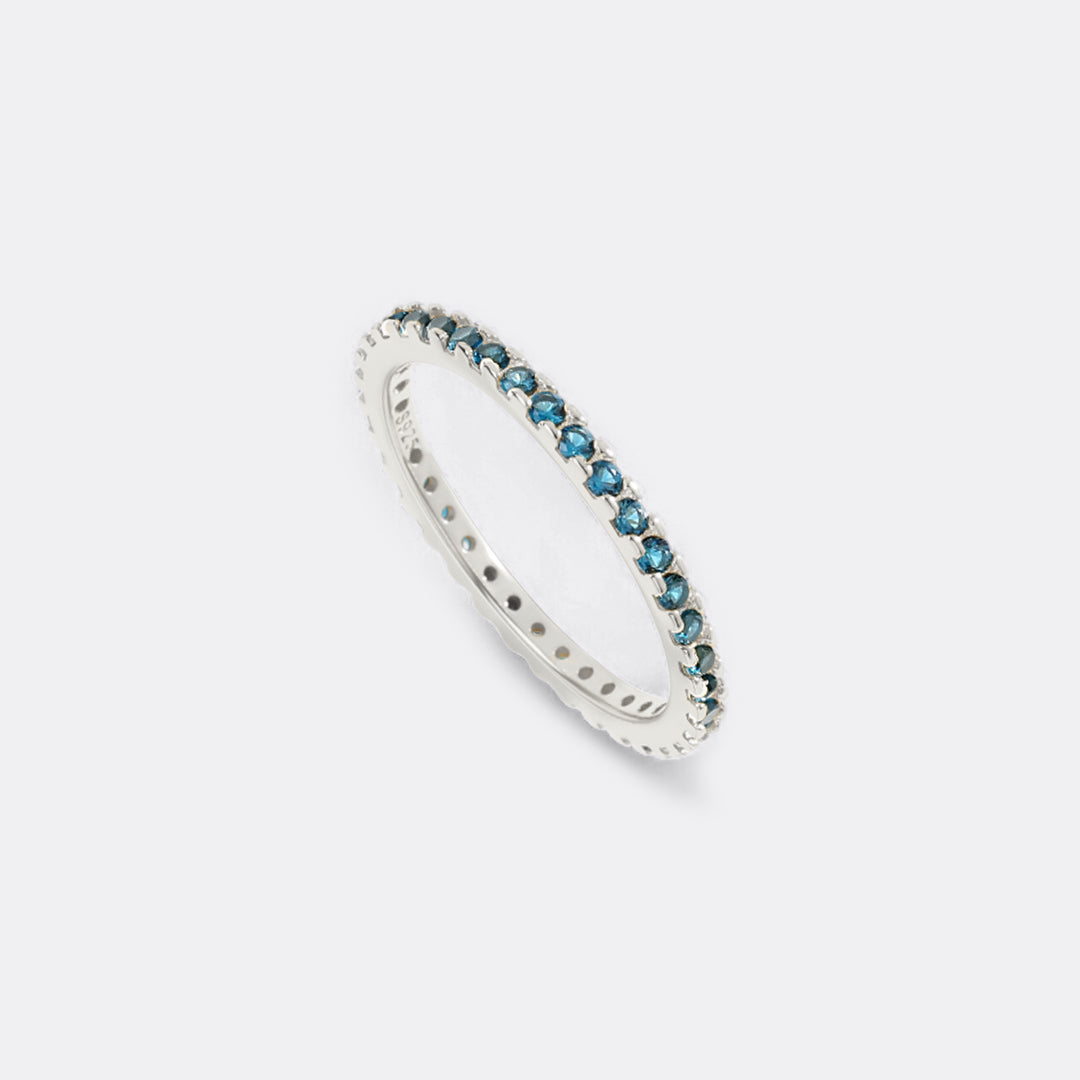 December Birthstone Eternity Stacking Ring