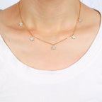 Diamond Flower Necklace