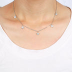 Diamond Flower Necklace