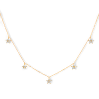 Diamond Flower Necklace