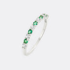 Diamond & Gemstone Stackable Ring