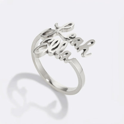 Double Name Ring