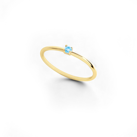 Super Dainty Birthstone Stacking Ring