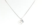 Family Birth Flower Locket Necklace with Birthstone