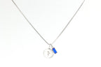 Family Birth Flower Locket Necklace with Birthstone