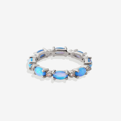 Eternity Fire Opal Ring