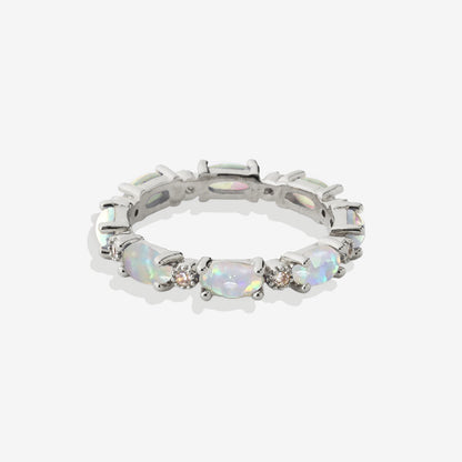 Eternity Fire Opal Ring