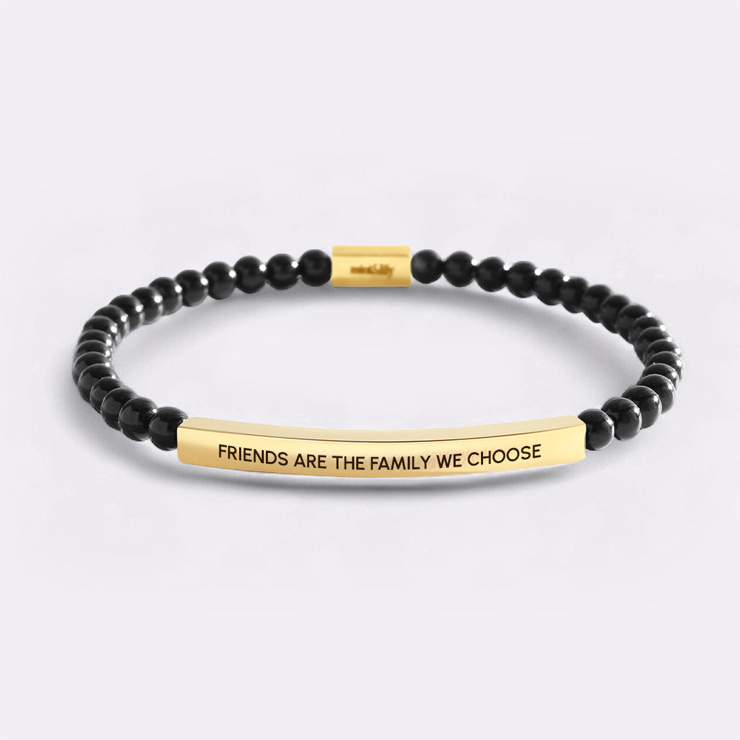 Friends Are The Family We Choose Beaded Inspire Bracelet
