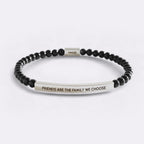 Friends Are The Family We Choose Beaded Inspire Bracelet
