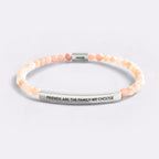 Friends Are The Family We Choose Beaded Inspire Bracelet