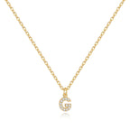 Pavé Uppercase Initial Necklace