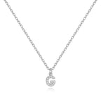 Pavé Uppercase Initial Necklace