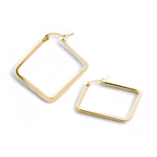 Geometric Girl Boss Hoop Earrings