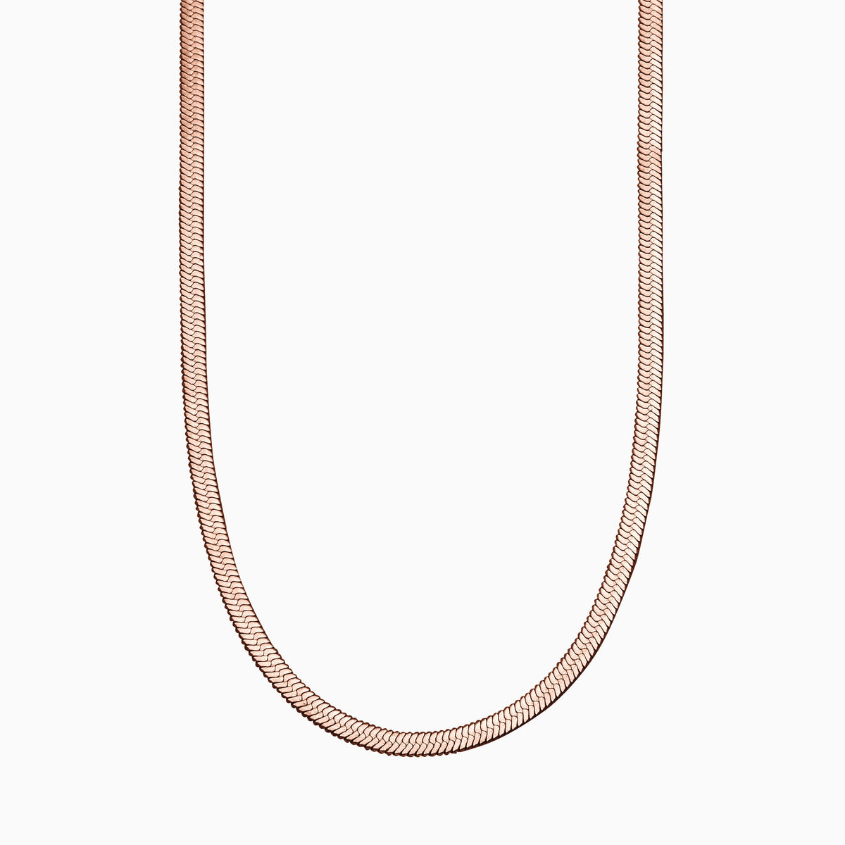 Herringbone Gold Chain Necklace