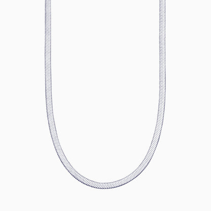 Herringbone Gold Chain Necklace