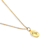 Gold Vermeil Tiny Birth Flower Necklace