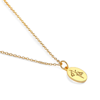 Gold Vermeil Tiny Birth Flower Necklace