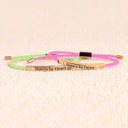 Not Sisters By Blood But Sisters By Heart Inspire Bracelet