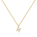 Pavé Uppercase Initial Necklace