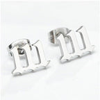 Tiny Angel Number Earrings