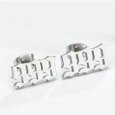 Tiny Angel Number Earrings
