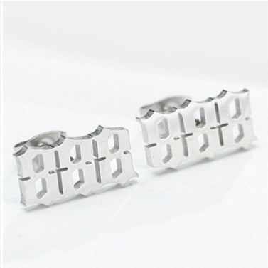 Tiny Angel Number Earrings