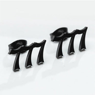 Tiny Angel Number Earrings
