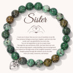 To My Sister Stone Bracelet