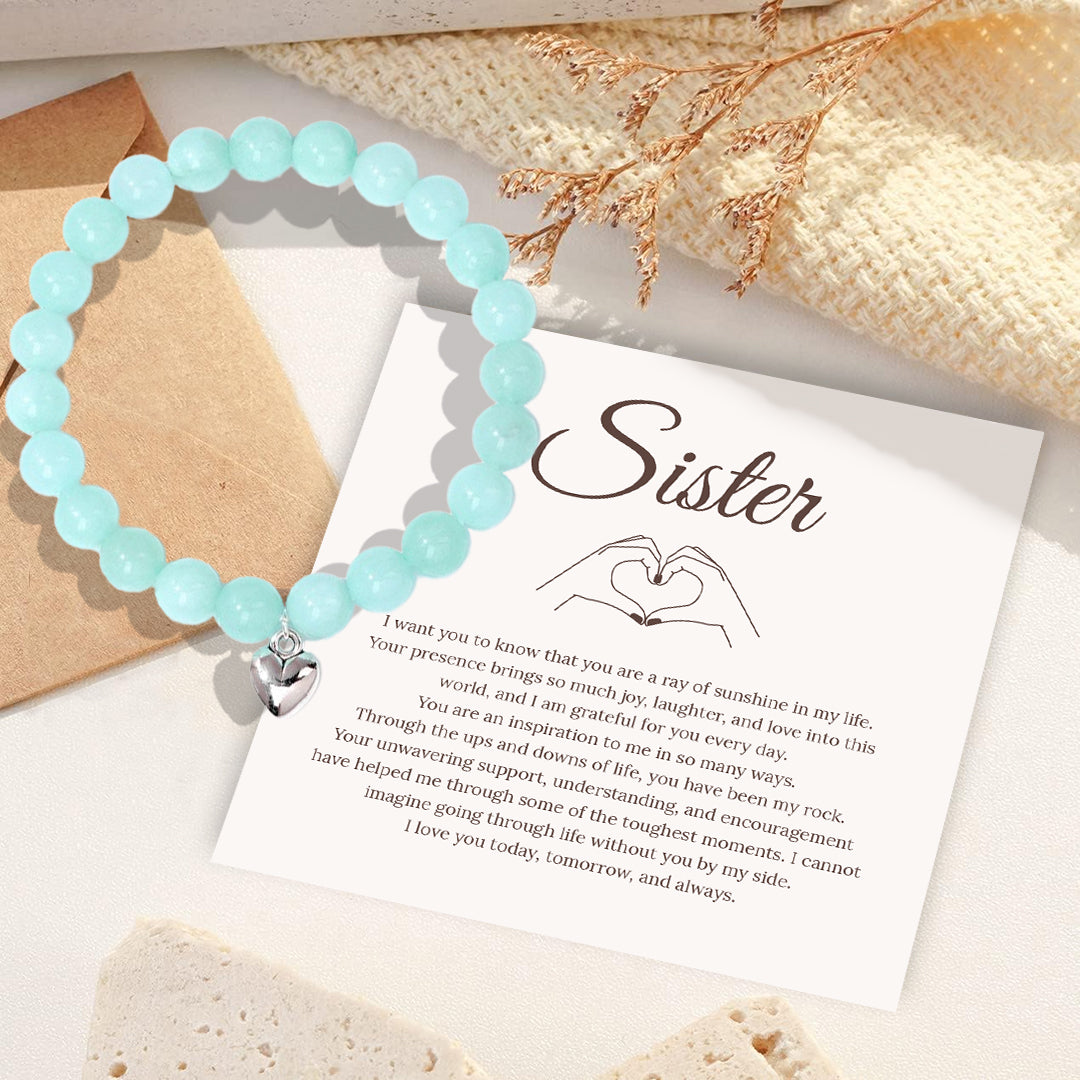 To My Sister Stone Bracelet