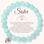 To My Sister Stone Bracelet