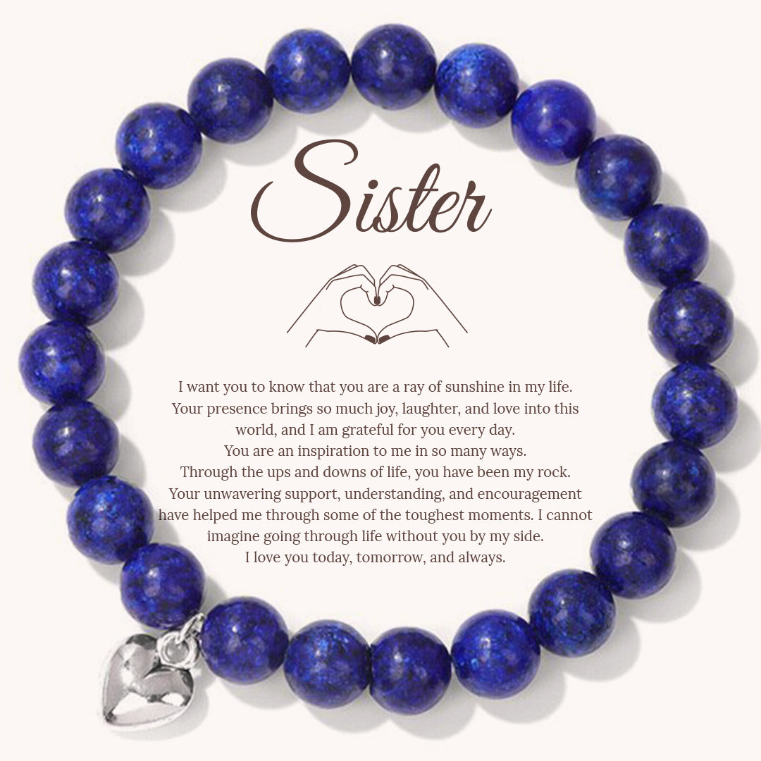 To My Sister Stone Bracelet