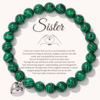 To My Sister Stone Bracelet