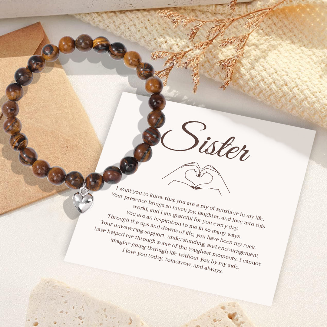 To My Sister Stone Bracelet