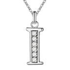Crystal Accent Letter Satellite Necklace