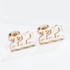 Tiny Angel Number Earrings