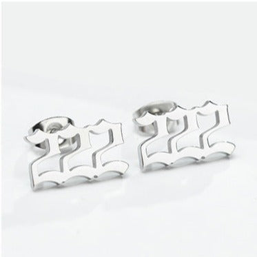 Tiny Angel Number Earrings
