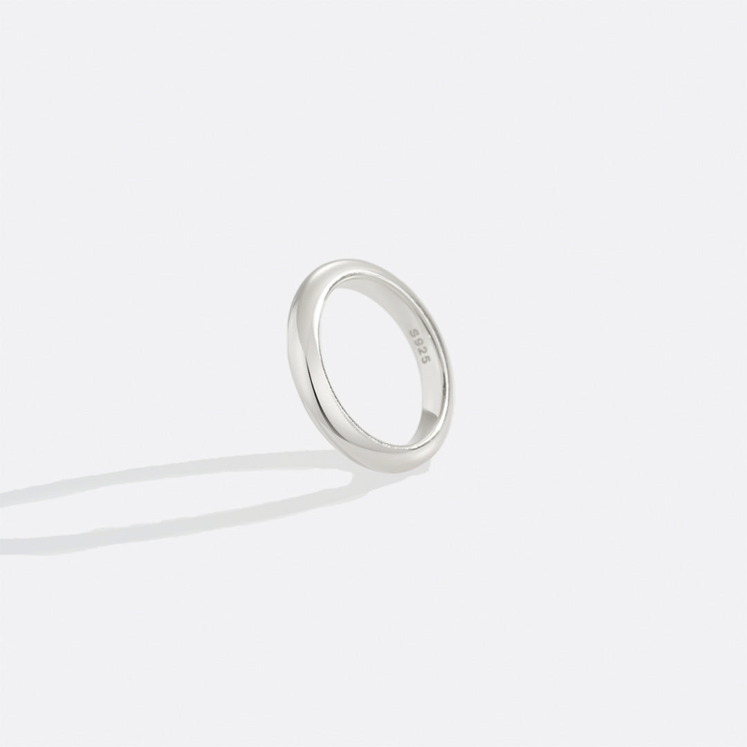 Half Round Band Stacking Ring