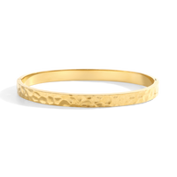 Hammered Gold Cuff Bracelet