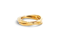 Hammered Interlocking Ring