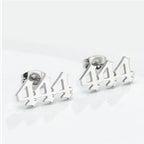 Tiny Angel Number Earrings