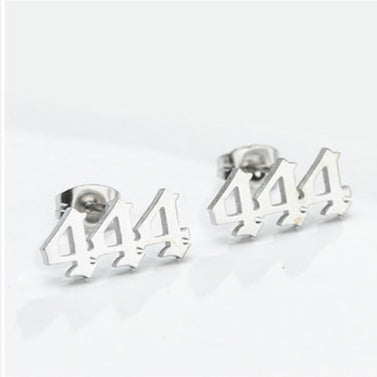 Tiny Angel Number Earrings