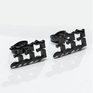 Tiny Angel Number Earrings